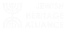 A black and white logo for the jewish heritage alliance.