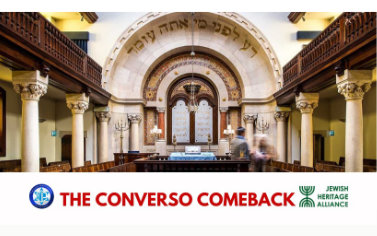 A picture of the inside of a church with text that reads " the converso comeback."