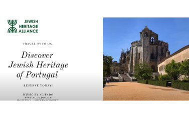 A picture of an old castle with the words discover heritage portugal on it.